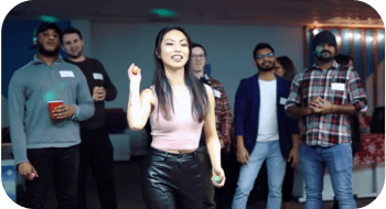 The Elite Digital team at their holiday party.