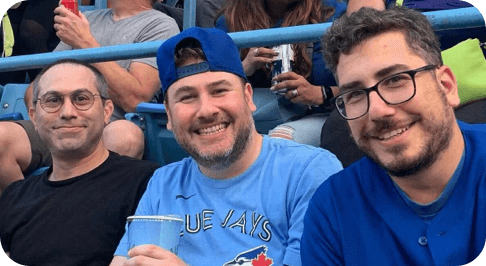 The Elite Digital team at the Blue Jays game.