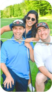 The Elite Digital team at a golf tournament.