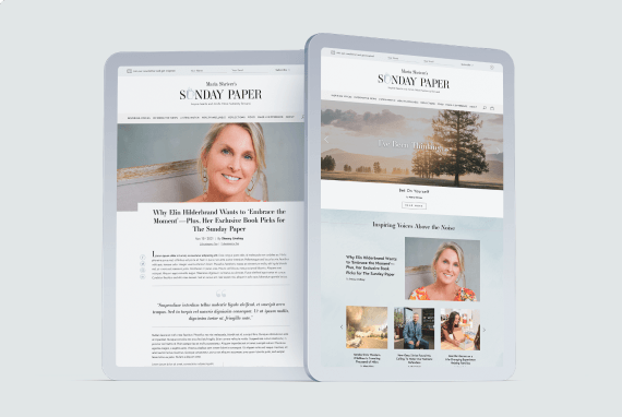 Maria Shriver’s Sunday Paper Website Design & Development