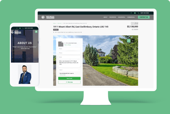 Nik Handa Branding, Website Design & Development, MLS Integration & Digital Media