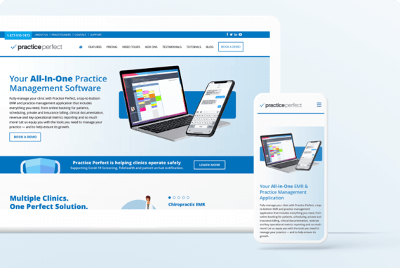 Digital campaigns for Practice Perfect.