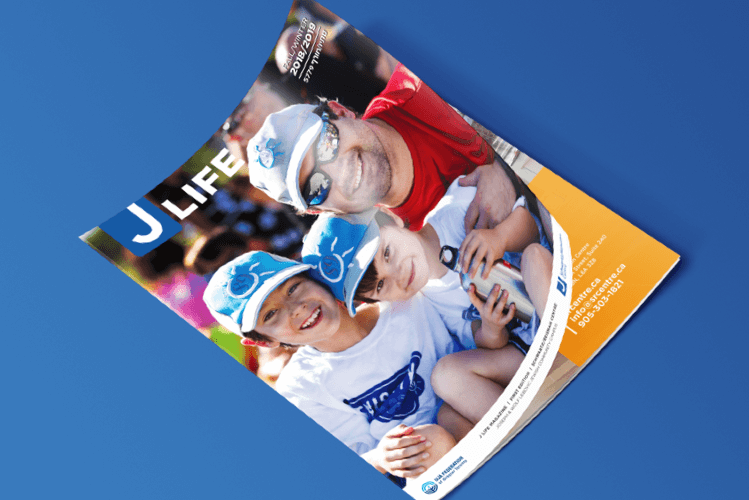 J Life magazine for Jewish Community Centres.