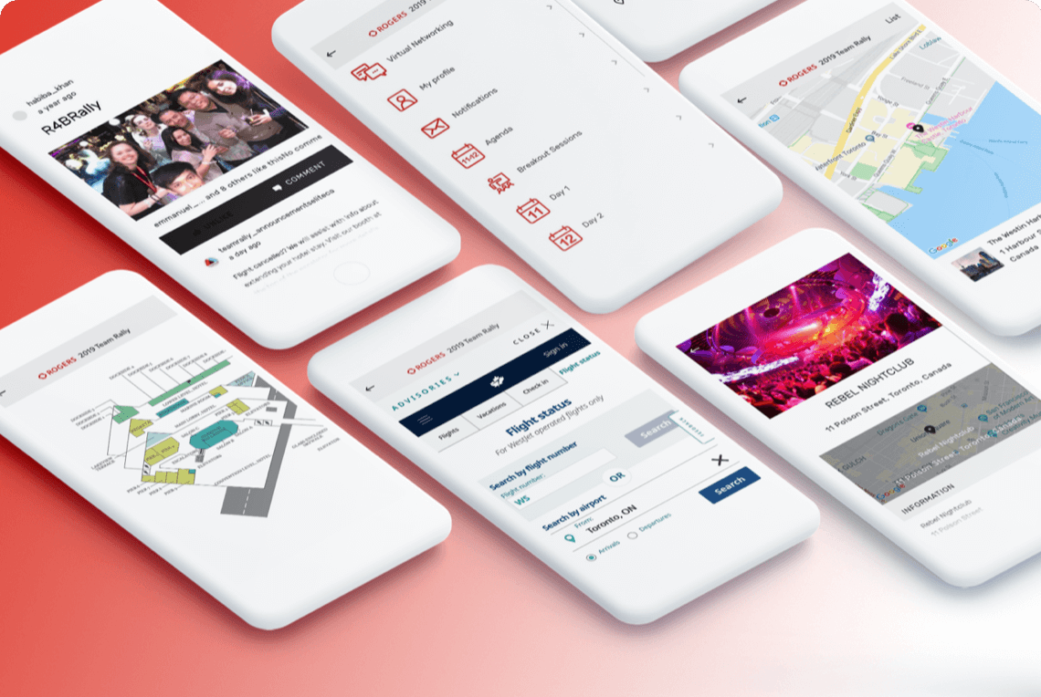 Web and app development for Rogers Communications.
